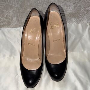 Christian Louboutin Black Leather Heels